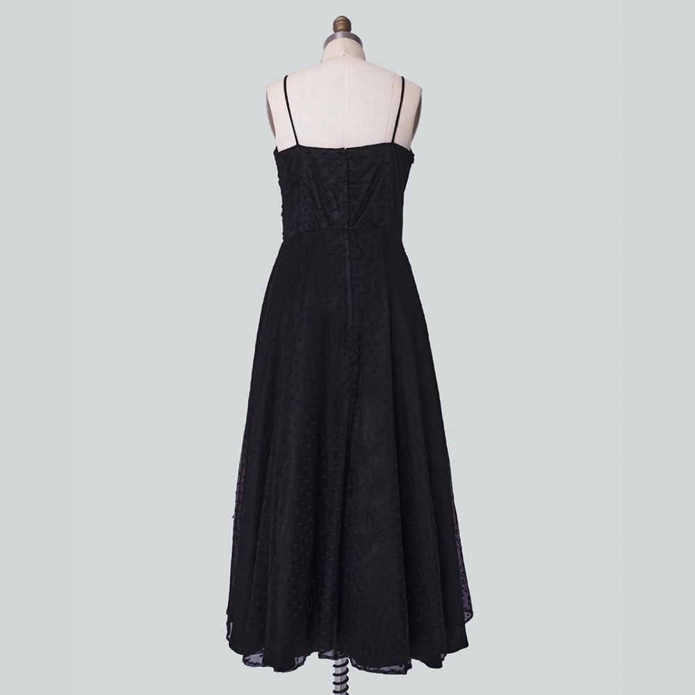 Vintage 80s Swiss Dot Dress - Picture 3 of 4